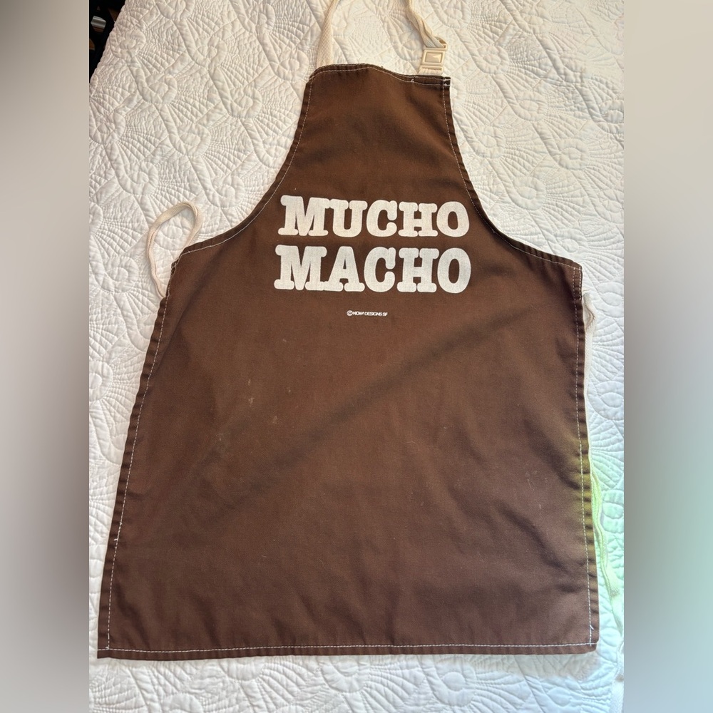 Mucho Macho vintage apron